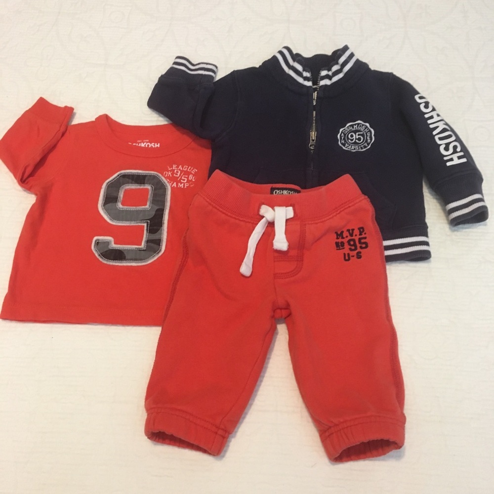 6mos (3/$20) 3-Piece Sporty by OshKosh